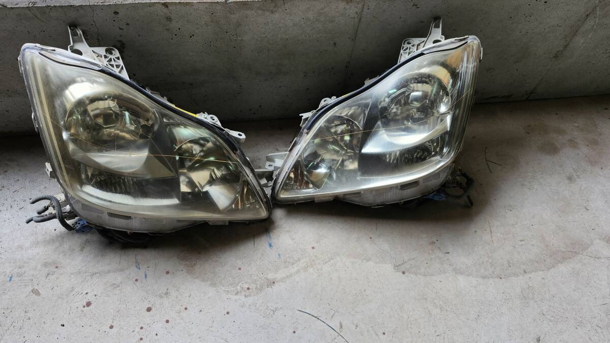 KAMA★H16 トヨタ 18クラウンアスリート★純正 ヘッドライト左右★GRS-180★部分取り車★パールホワイト★拍卖