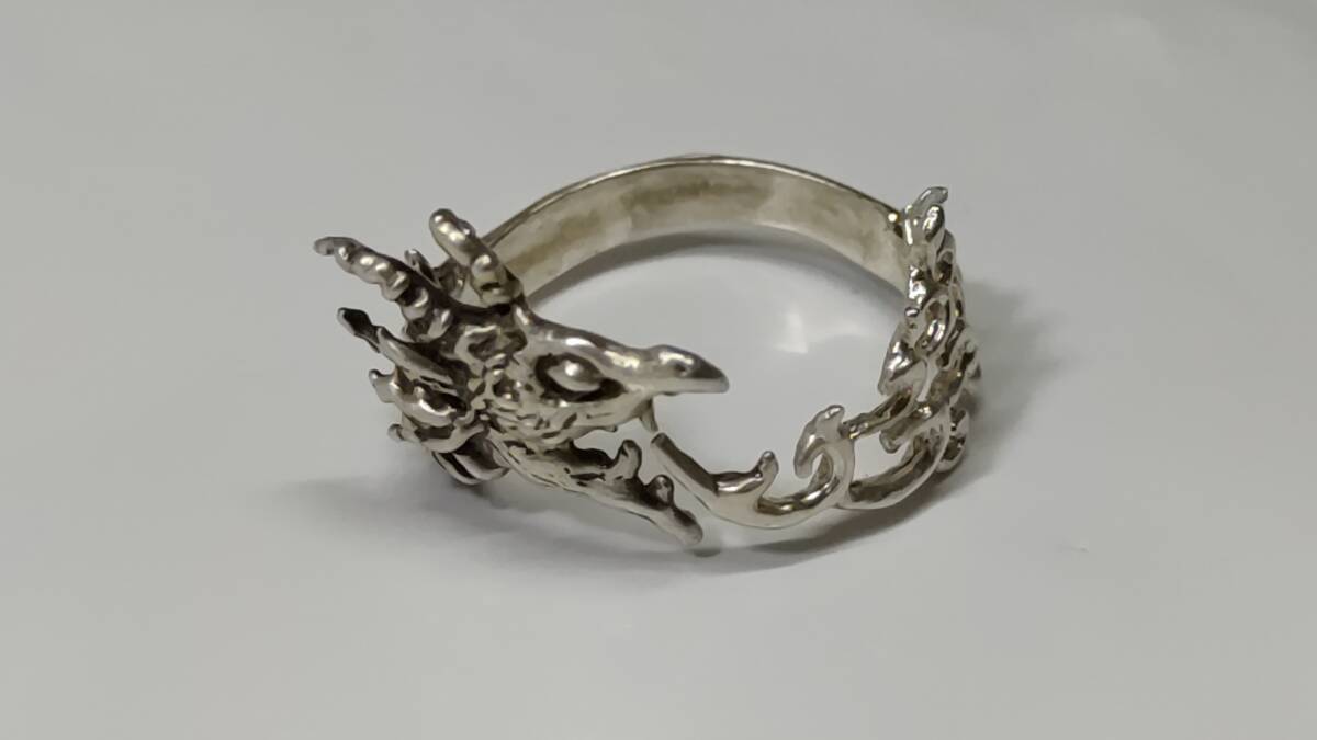 ★美麗★ ドラゴン リング 11号 新品 シルバー 指輪拍卖