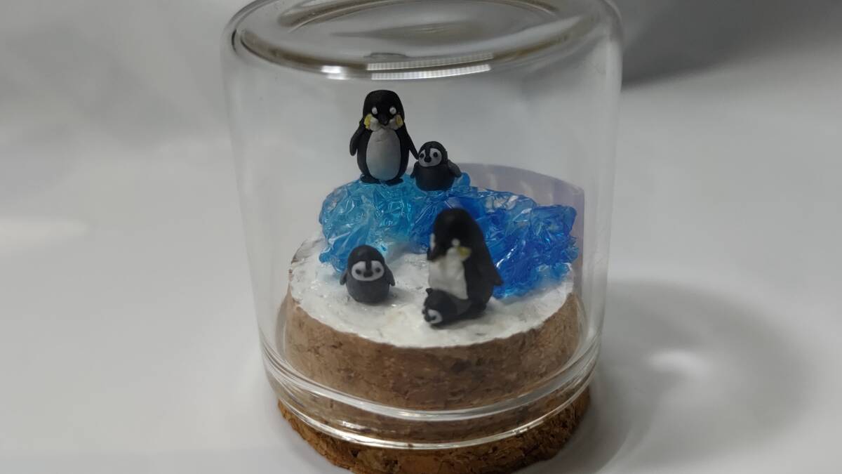 ★激レア★ かわいいペンギン一家 ミニチュア フィギュア コルク 新品未使用 送料無料 拍卖