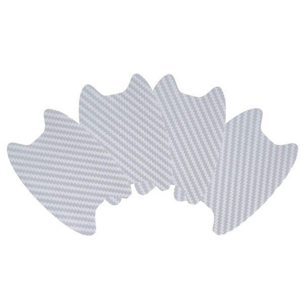 ドアノブ 傷防止 4枚セット (グレー) 汎用 車 プロテクター カーボン調 シール ひっかき傷防止 区分C LB-60-GY(A)拍卖