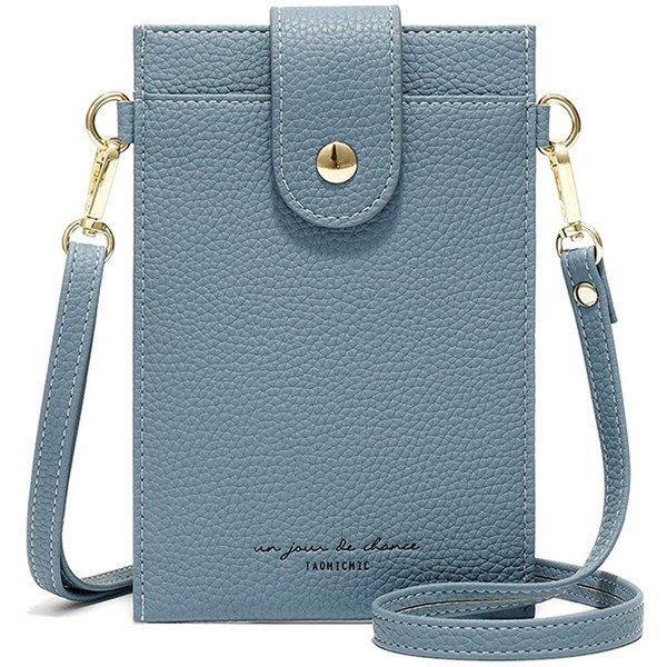 スマホポーチ 【ブルー】 ショルダーポーチ カードケース 肩掛け スマホバッグ おしゃれ お散歩バッグ 区分N LB-95-BL(A)拍卖