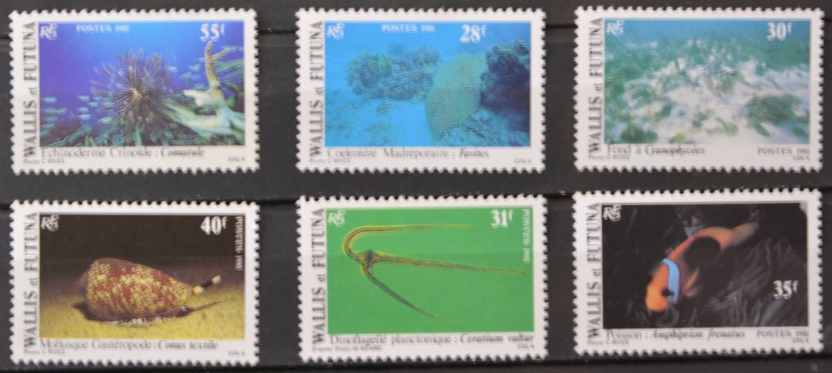 「TF11」ウォリス・フツナ島切手 1981年 海の生物拍卖
