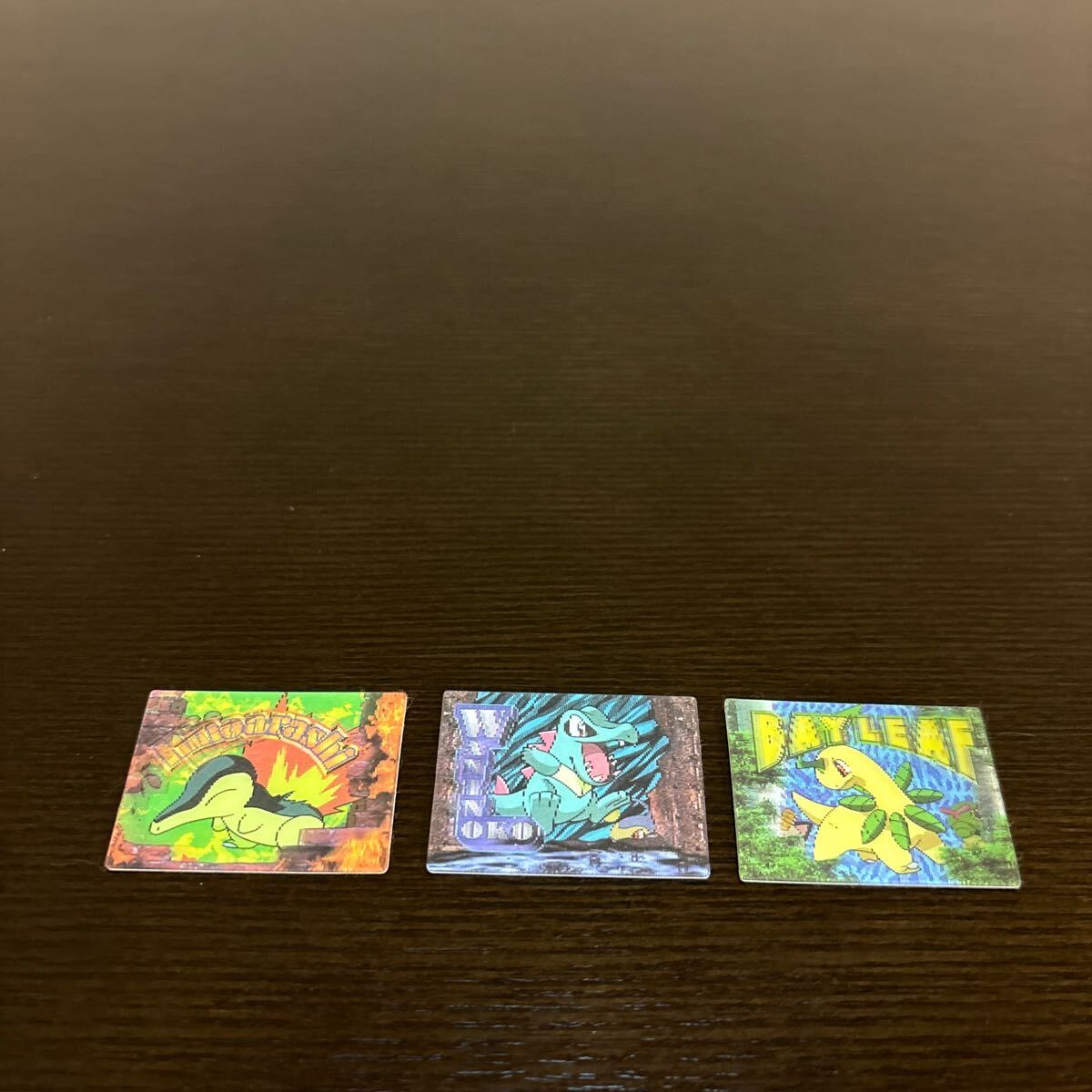 明治 とびだしてみえる! 3D カード 中古品 3枚 3. ヒノアラシ 4. ワニノコ 5. ベイリーフ ポケモン ポケットモンスター拍卖