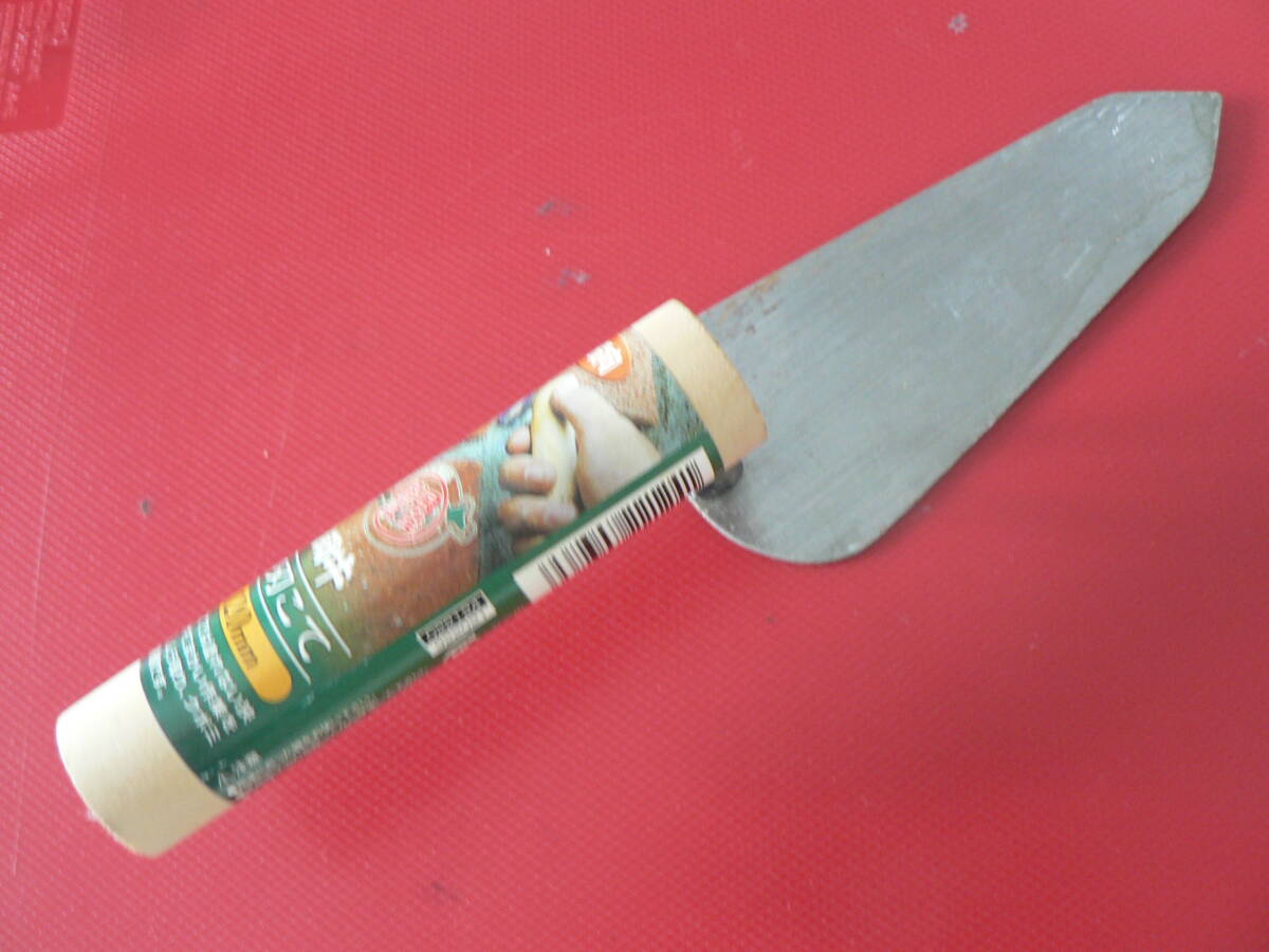 送料最安 \390 道具35-02:左官鏝 こて 闘牛印 柳葉こて 120mm by イトー拍卖