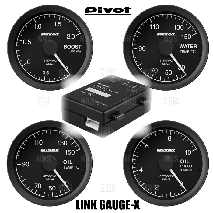 PIVOT ピボット リンクゲージX 5点セット (ブースト/水温/油温/油圧) エスクード YEA1S K14C H29/7~H30/11 (LOB/LOW/LSO/LSP/LOU拍卖