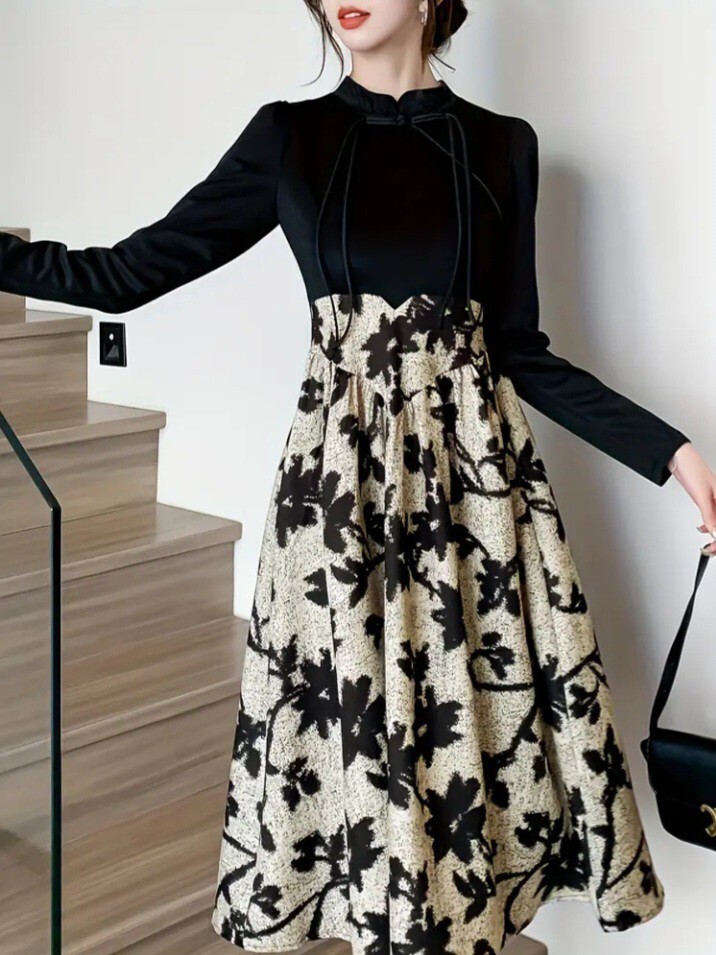 新品大きいサイズLワンピースブラックゆったり拍卖