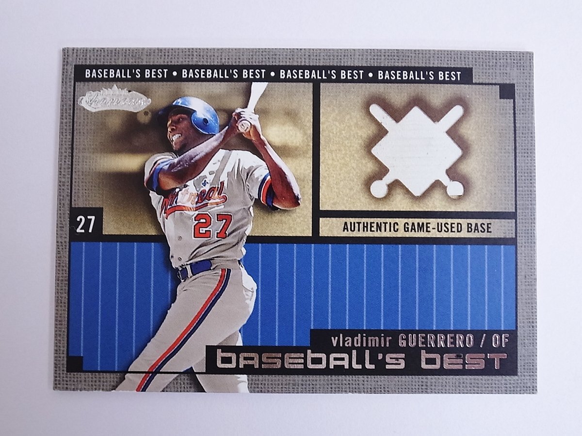 トレーディングカード VLADIMIR GUERRERO Bowman's Best 2002 ゲーム使用済みベース拍卖