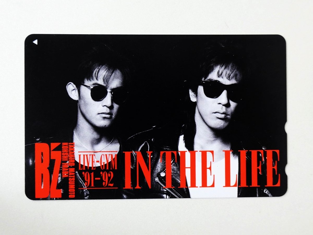 【283】 テレカ B’z 稲葉浩志 松本孝弘 LIVE GYM 1991-1992ライブ IN THE LIFE テレホンカード 50度拍卖