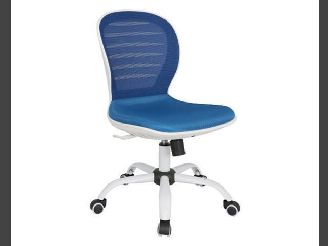 ◆格安◆オフィスチェア シフォン メッシュチェアCF 肘無 ブルー◆新品/在庫品 管W-UP拍卖