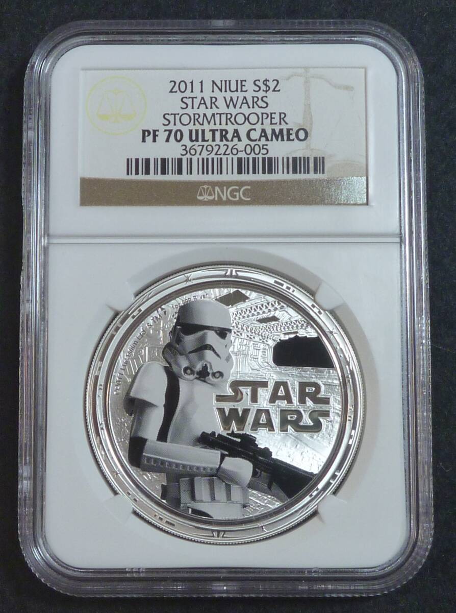 ☆★NIUE スターウォーズ 2Dollars 銀貨 NGC PF70 STORMTROOPER★☆拍卖