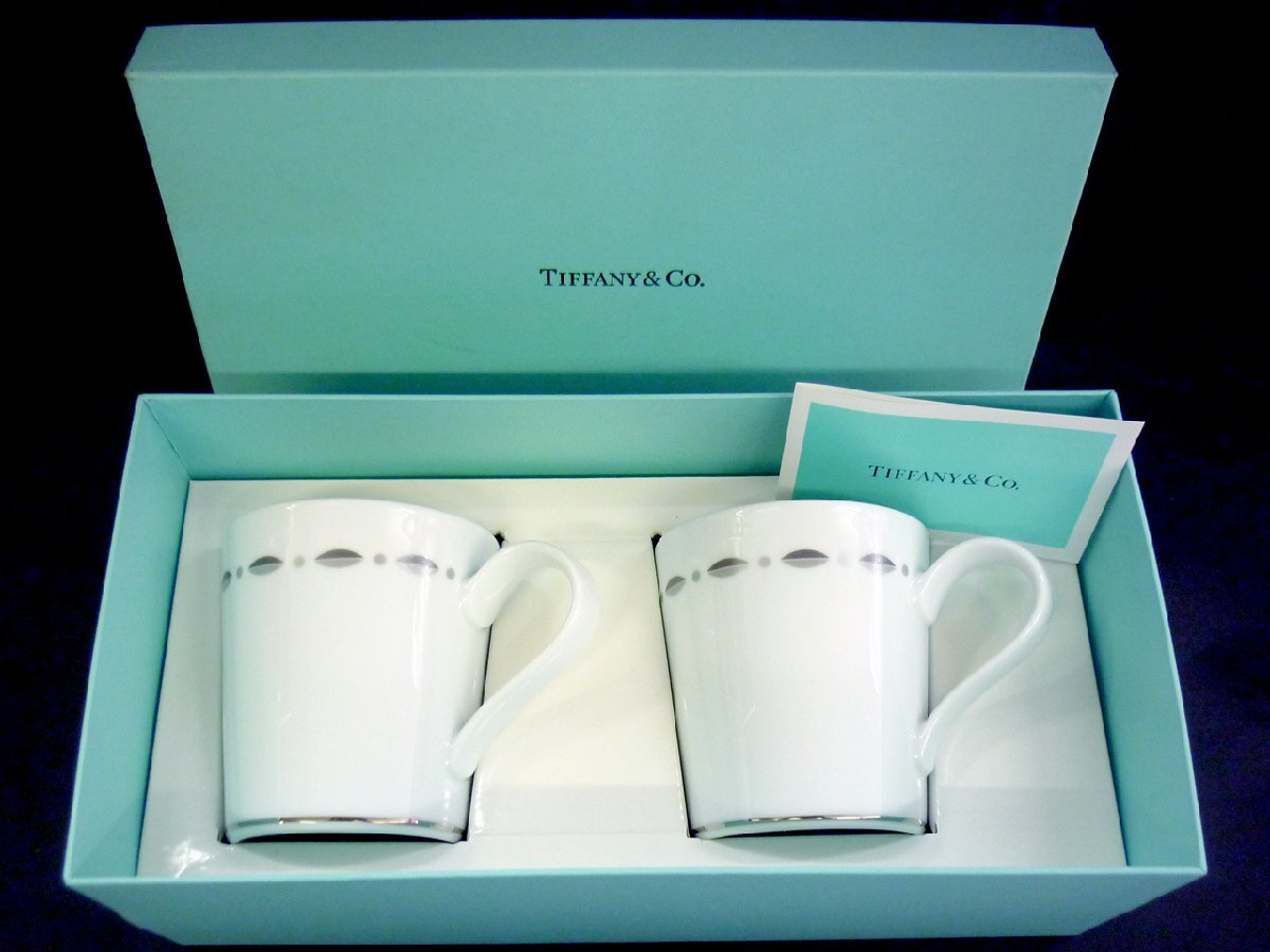 未使用 Tiffany&Co. ティファニー グラマシー ペアマグ ブランド食器拍卖
