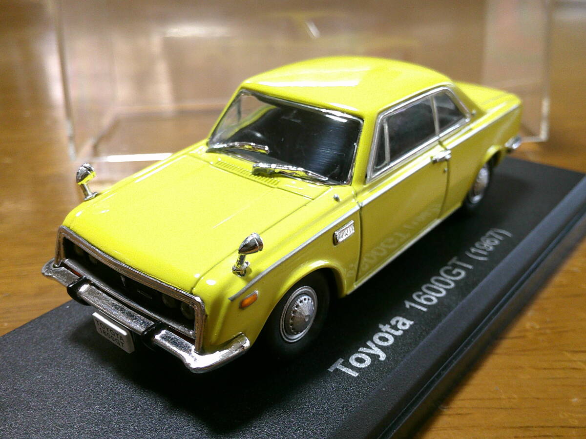 アシェット 1/43 「 トヨタ1600GT 」 1967y イエロー ・送料 500円(レターパック発送)拍卖