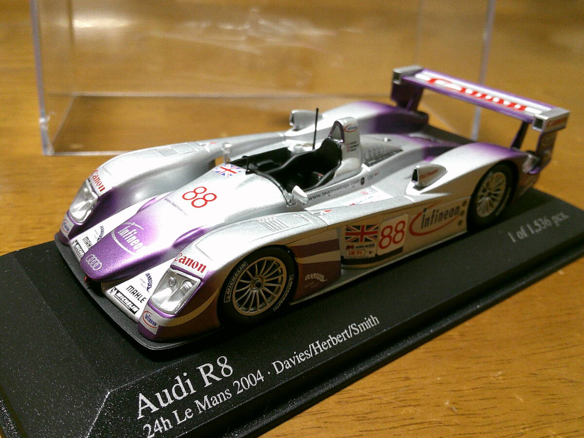 ミニチャンプス 1/43 「 アウディ R8 」 #88 24h/ル・マン 2004y ・送料 500円(レターパック発送)拍卖