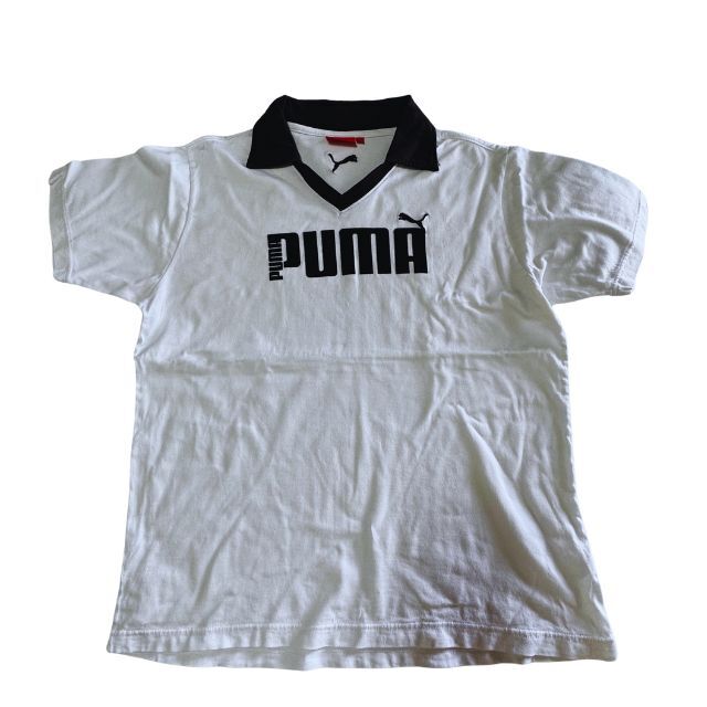 プーマ Vネック 襟付きTシャツ ゲームシャツ フェルトプリント スポーツ PUMA タウンユース ストリート 雅瀬647拍卖