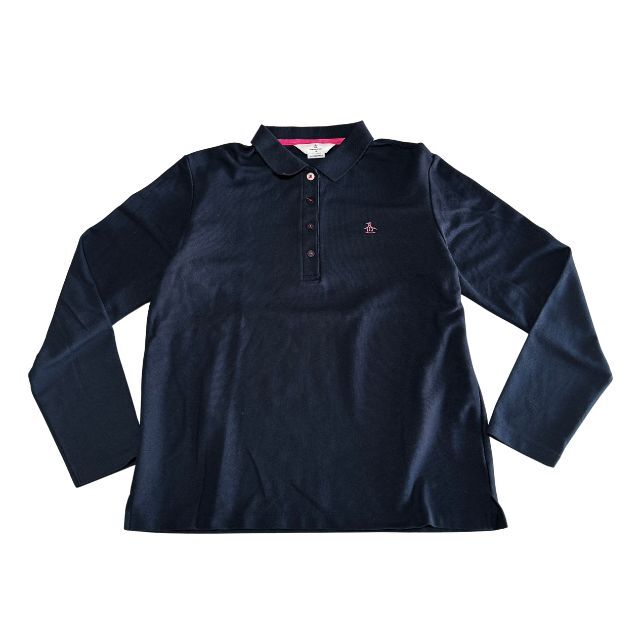美品 大きいサイズ マンシングウェア 長袖 ポロシャツ ゴルフウェア ロゴボタン Munsingwear 日本製 レディース 雅瀬686拍卖