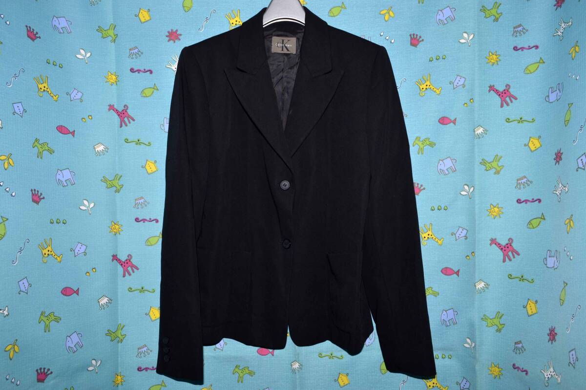 Calvin Klein カルバンクライン・ジャケット 黒系色 サイズ:8(アメリカ製・中古)拍卖