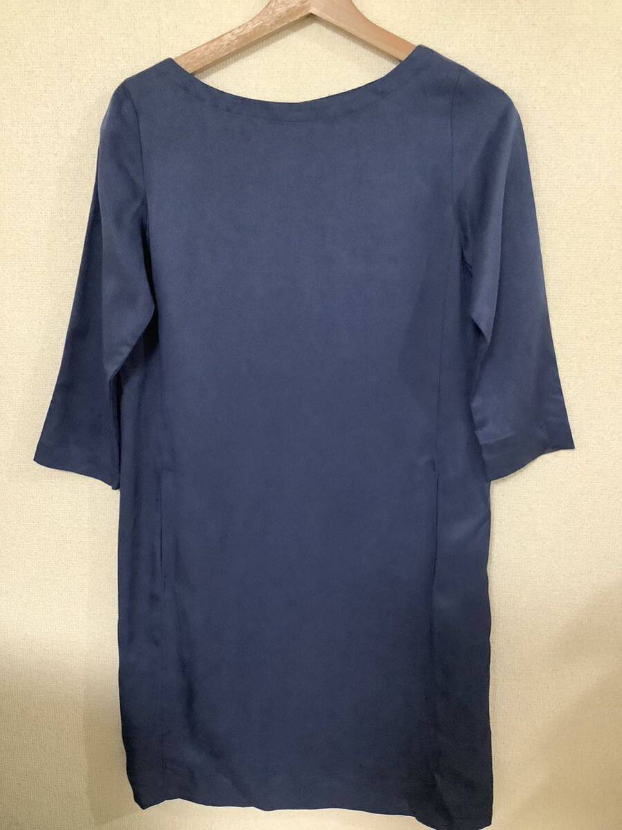 MUJI 無印良品 未使用 七分丈ワンピース テンセル レディース ブルー セレクト 古着 ミセス拍卖