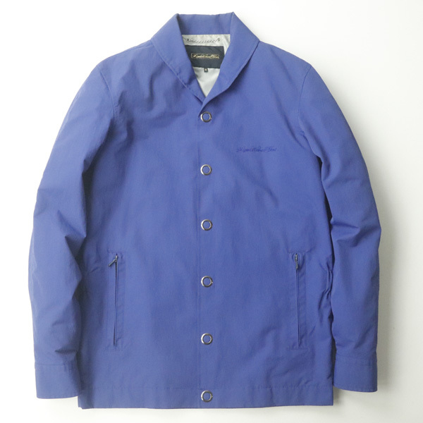 美品 日本製 ユナイテッドアローズ Liquor, Woman&Tears リカー ウーマン&ティアーズ ナイロンツイル マリンカラー コーチジャケット 青 M拍卖