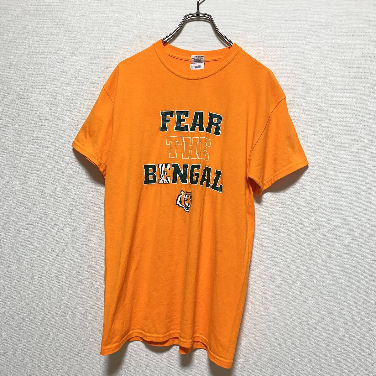 アメリカ古着 BANGAL 虎 半袖 Tシャツ US古着 プリント クルーネック GILDAN Mサイズ 【I1385】拍卖