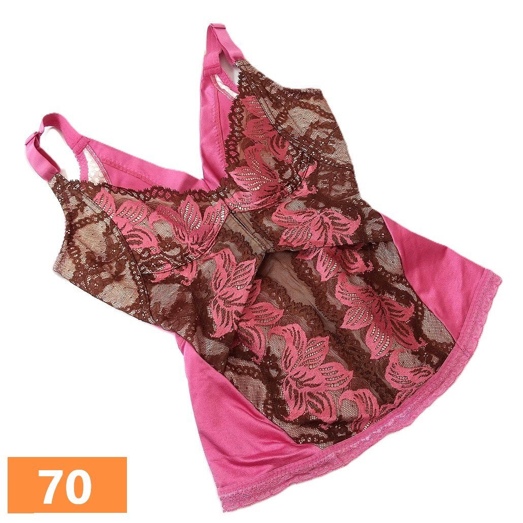 マルコ カリーユ 70 コントロールキャミソール ピンク 美品 補正下着 補整 USED M288拍卖