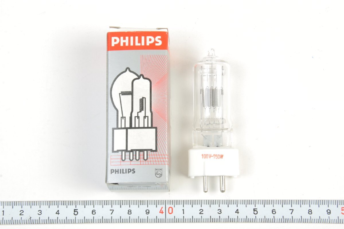 ※ 新品未使用 Philips フィリップス 8mm 映写機ランプ JCD 100V 750W 箱付 0610拍卖