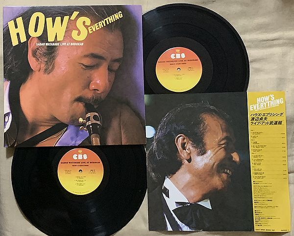 ■2枚組LP 渡辺貞夫 US盤 和ジャズ 試聴 Sadao Watanabe How's Everything Live At Budokan Steve Gadd Eric Gale Dave Grusin Richard Tee拍卖