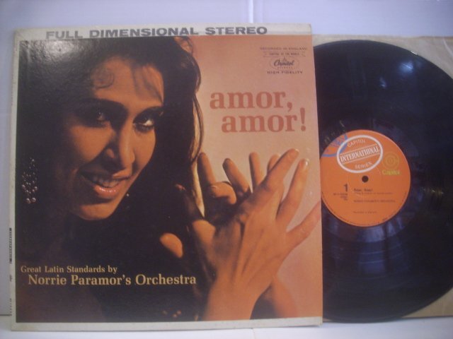 ● 輸入USA盤 LP NORRIE PARAMOR'S ORCHESTRA / AMOR AMOR! ノリー・パラマー アモールアモール ムード 1961年 SP-1-10238 ◇r60412拍卖