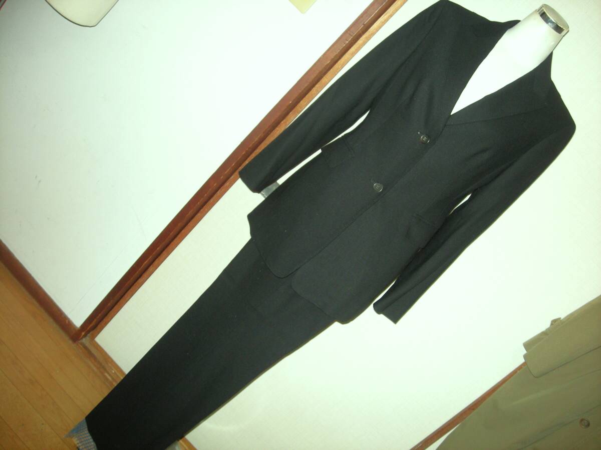 HARTFORD ハートフォード 超美品 ブラック パンツスーツ 1836年創業 老舗 Marzotto マルゾット社 MADE IN ITALY 高級 WOOLMARK ウール 1拍卖