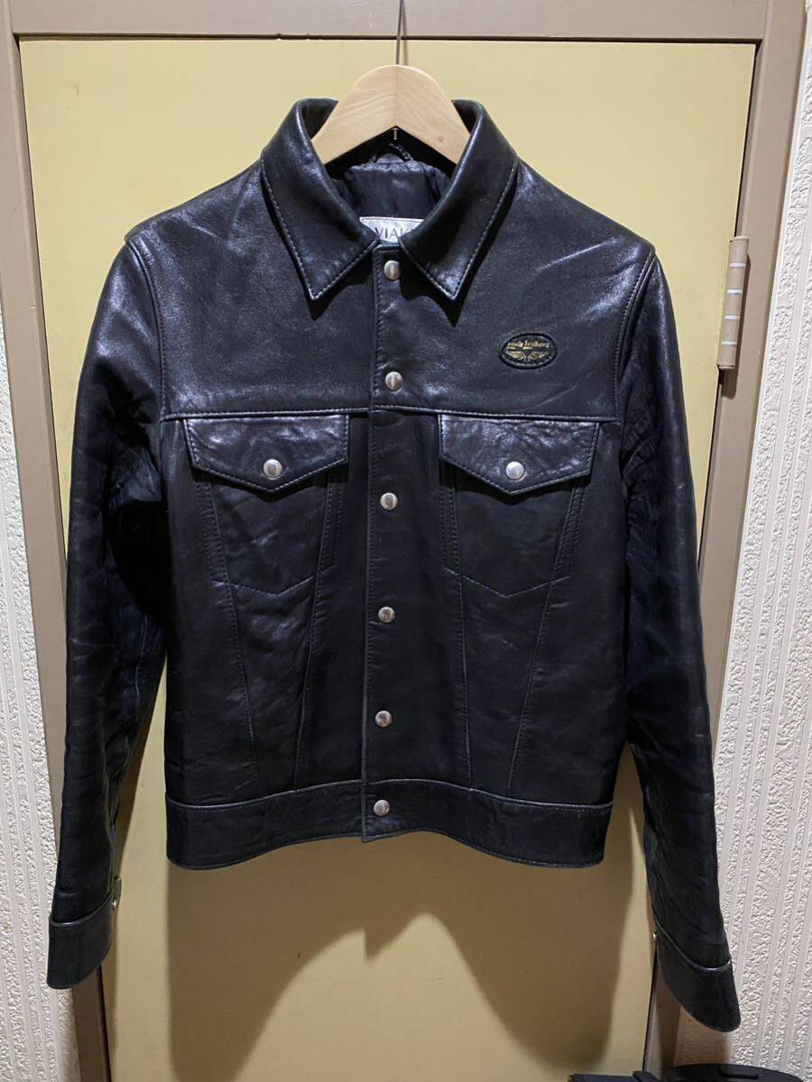 ルイスレザー ウエスタンジャケット Lewis leathers Western jacket シープレザー 黒 ブラック 36拍卖