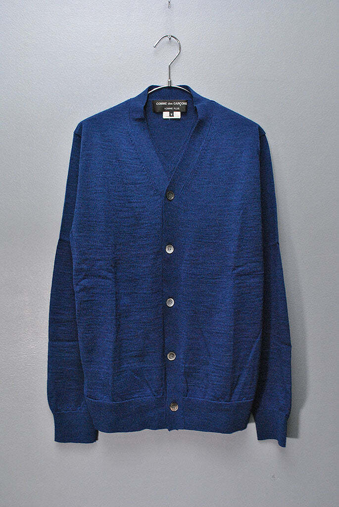 COMME des GARCONS HOMME PLUS ウールセーター コムデギャルソン オム プリュス/ニット/ネイビー/M拍卖