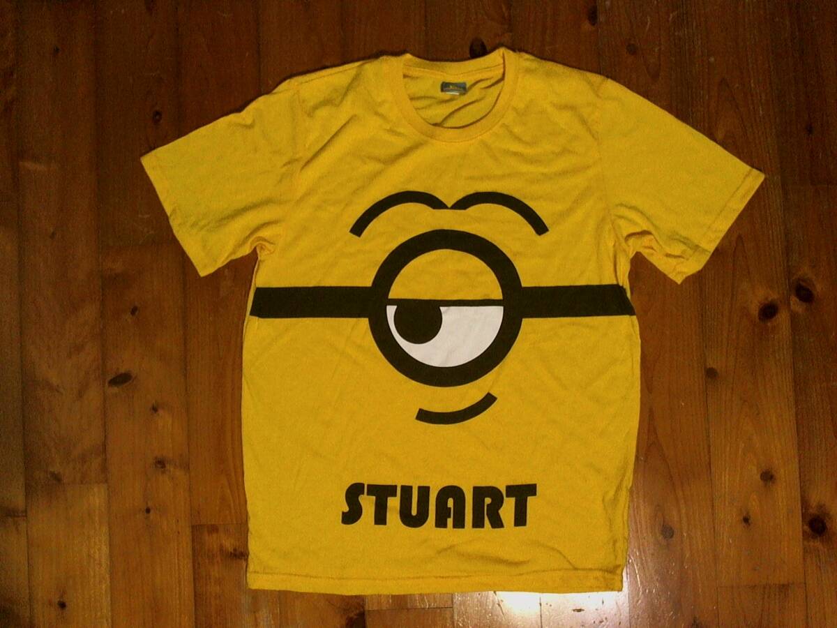 ☆松☆ミニオンズ☆minions☆プリント半袖Tシャツ M 黄 イエロー拍卖