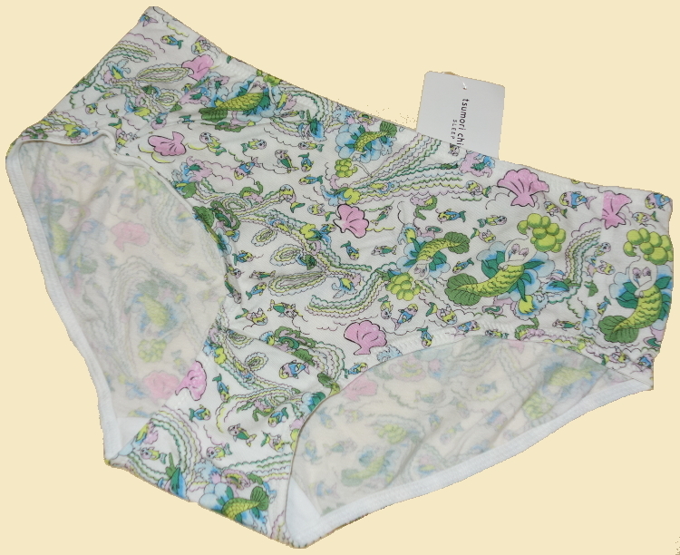 ツモリチサト tsumori chisato SLEEP ★ワコール★ショーツ★LLサイズ★夏をなごりおしく思う~マーメイド★アイボリー/IV★日本製拍卖