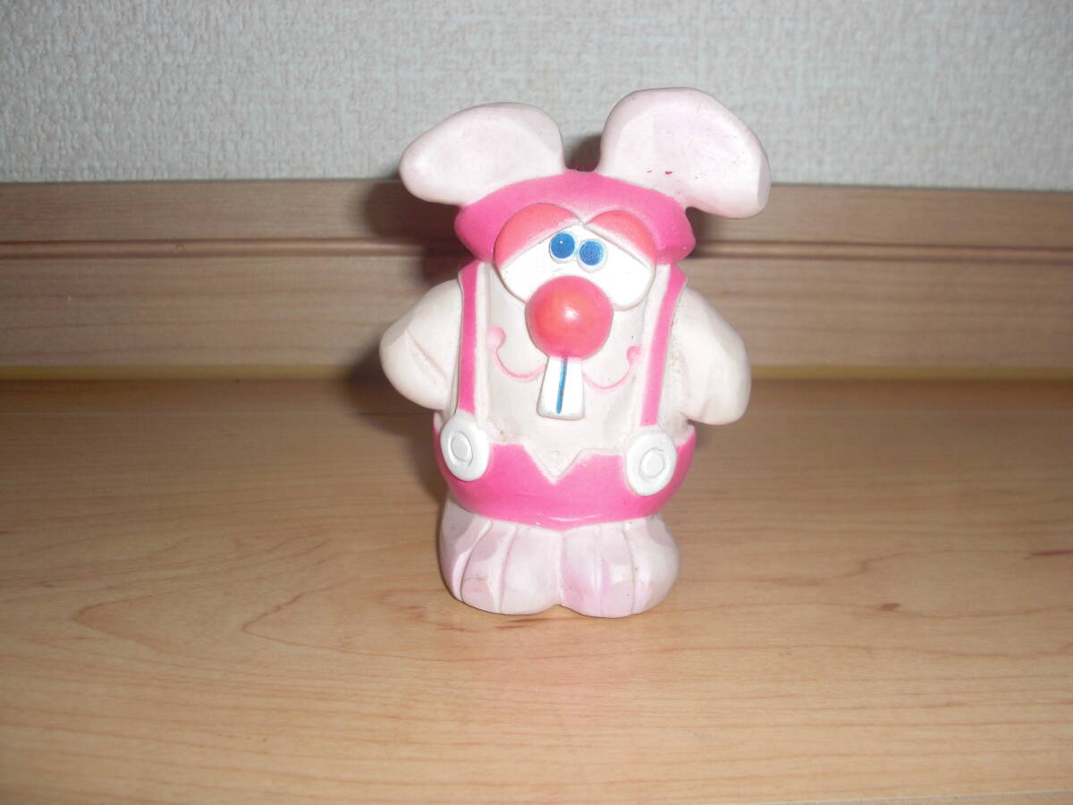 70s 70年代 ビンテージ ダドリーズ イースター スクイーズトイ ソフビ 1979 ウサギ バニー ラバー アドバタイジング拍卖