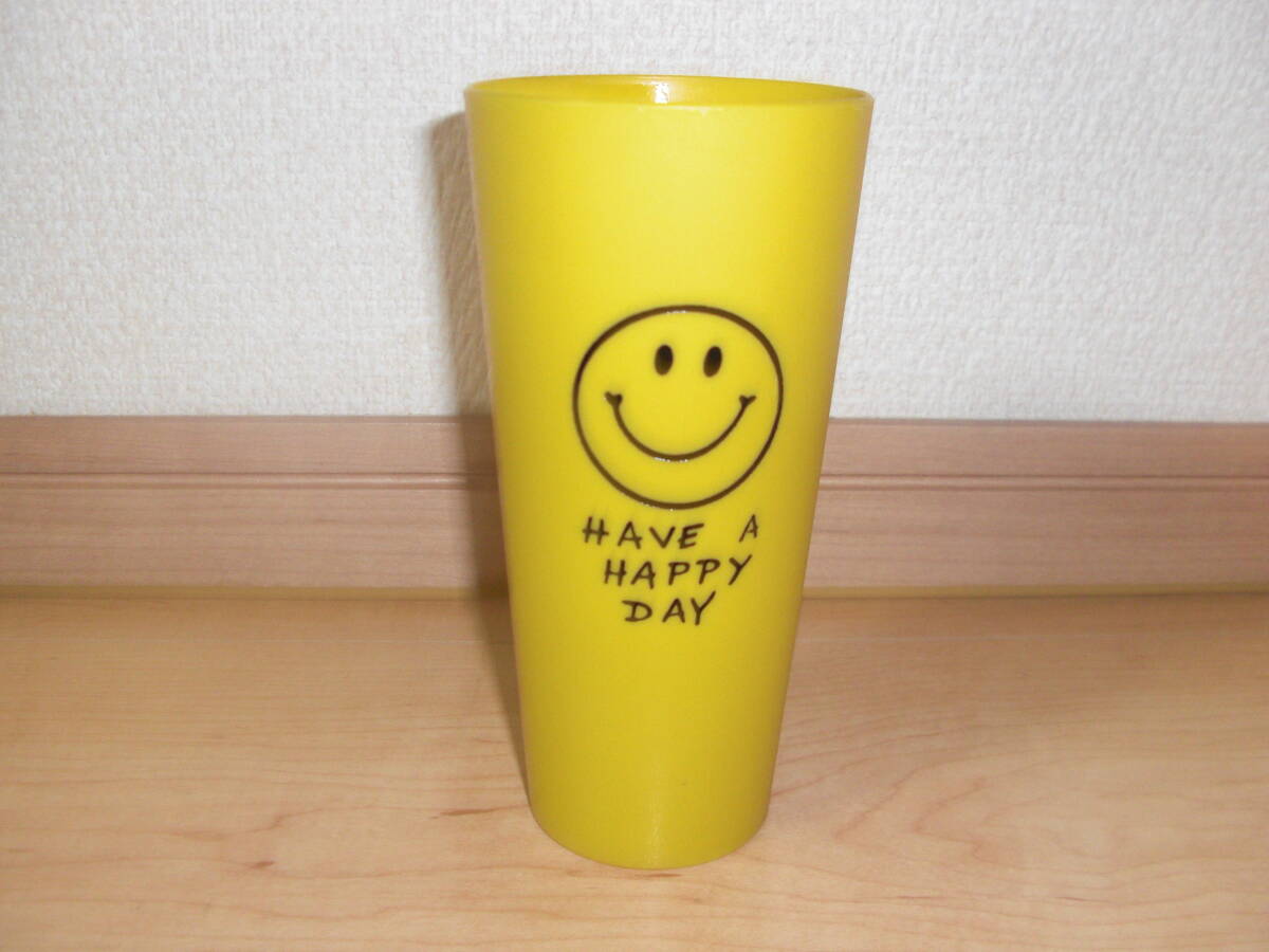 ビンテージ 70s スマイル スマイルフェイス プラカップ タンブラー コップ アメリカ雑貨 コレクション ディスプレイ 70年代 USA拍卖