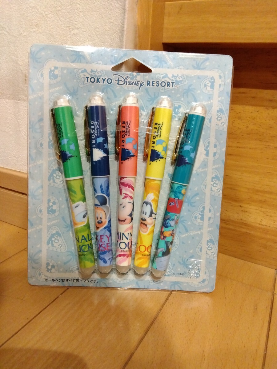 ディズニー 《未開封品》TDL ボールペン 5本セット ミッキー ミニー ドナルド グーフィー 拍卖