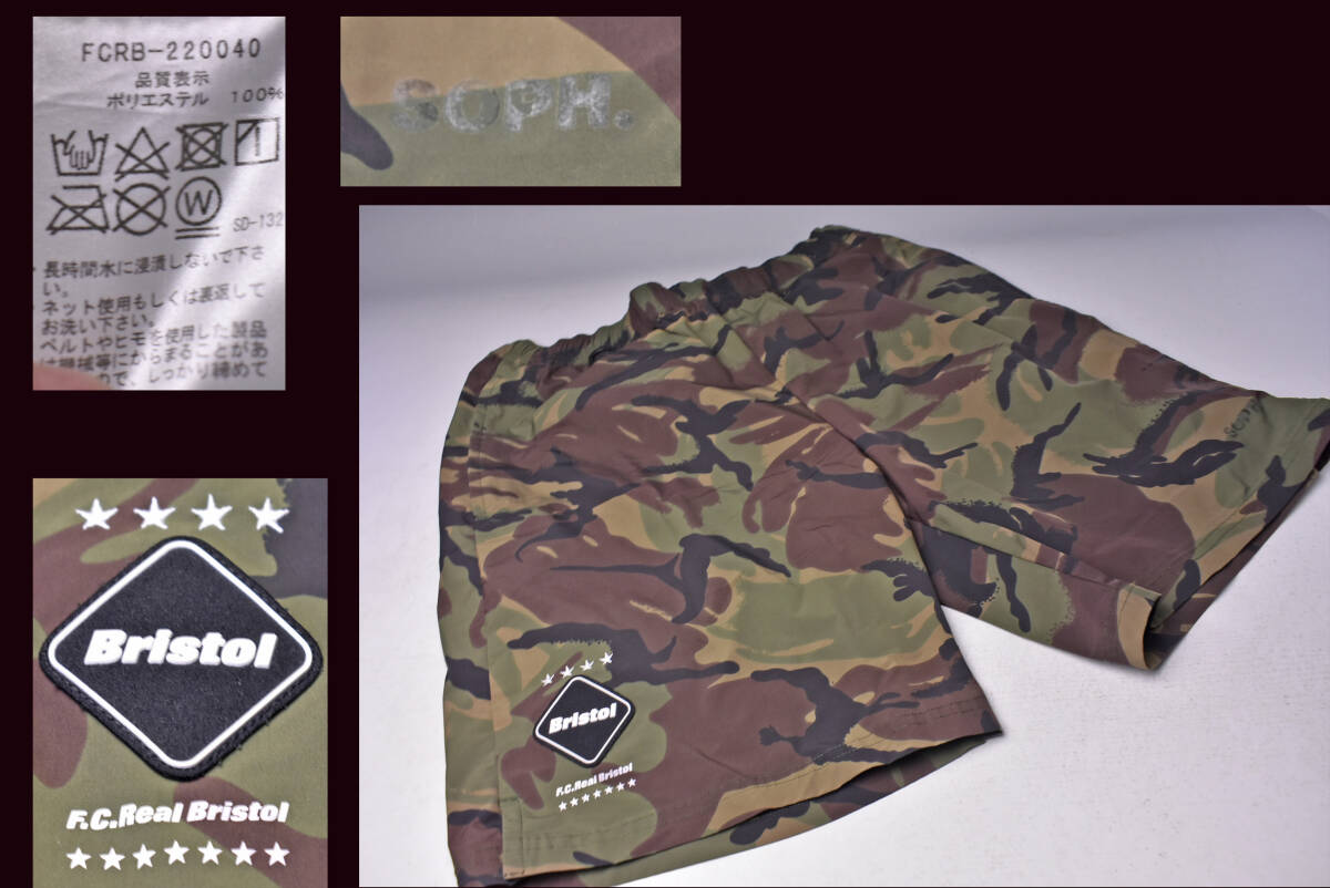 F.C.REAL BRISTOL ★ ブリストル ★ FCRB-220040 ★ 中古 難あり ★ グリーンカモ ★ ソフ soph ★ 短パン ★ ショートパンツ拍卖