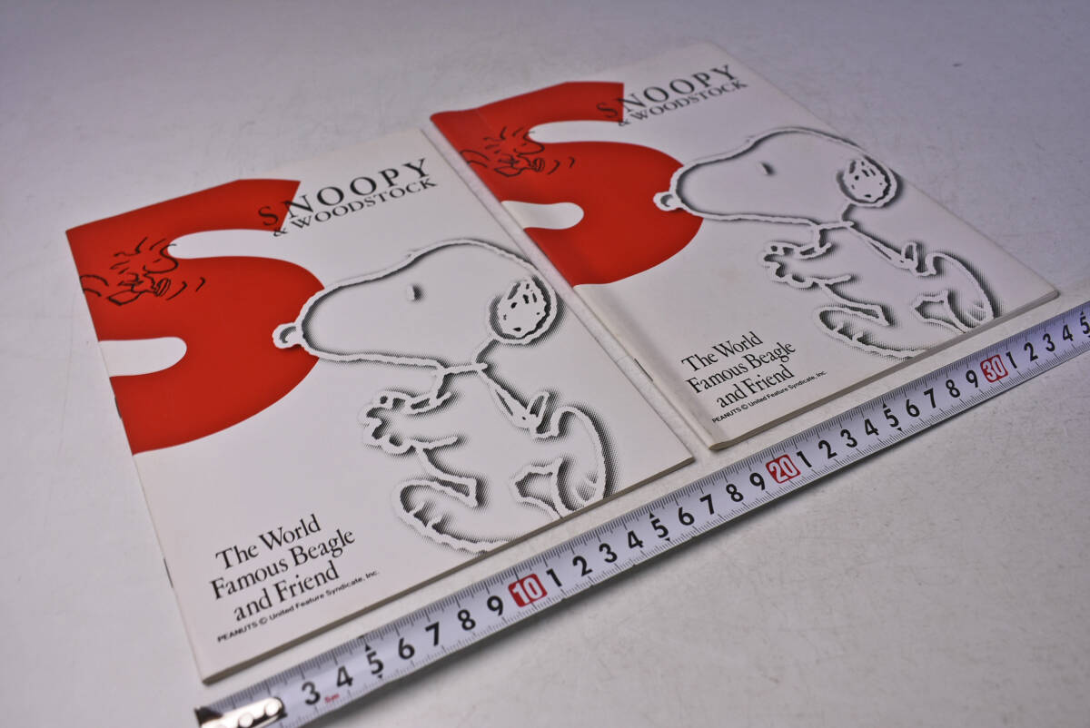 SNOOPY ★ スヌーピー ★ ノート 2冊セット ★ 白い表紙 ★ ウッドストック ★ WOODSTOCK ★ 中古品 ★ 未使用 ★拍卖