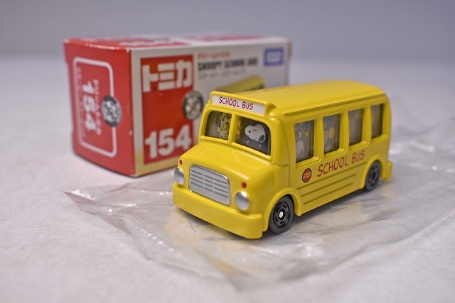 SNOOPY SCHOOL BUS ★ スヌーピー スクールバス ★ トミカ 154 ★ TAKARA TOMY ★ ドリームトミカ ★ ミニカー★ PEANUTS ★ 中古品 ★拍卖