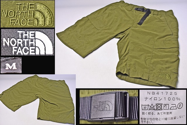 THE NORTH FACE ★ ノースフェイス ★ 短パン ★ M ★ NB41725 ★ クラスファイブカーゴショーツ ★ カーキ色 ★ ナイロン100% ★ 中古品拍卖