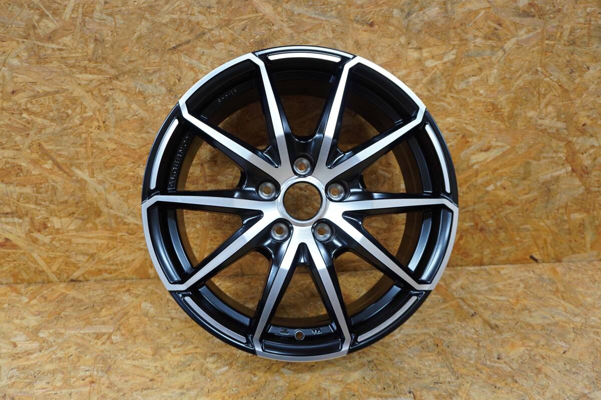 アルジェノンスポーツ M25S 17インチ 7.0J +40 5/114.3 マットブラックポリッシュ 補修用1本拍卖