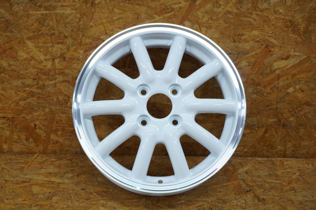 アルジェノン フェニーチェ RX1 14インチ 4.5J +45 4/100 ホワイトリムポリッシュ 補修用1本拍卖