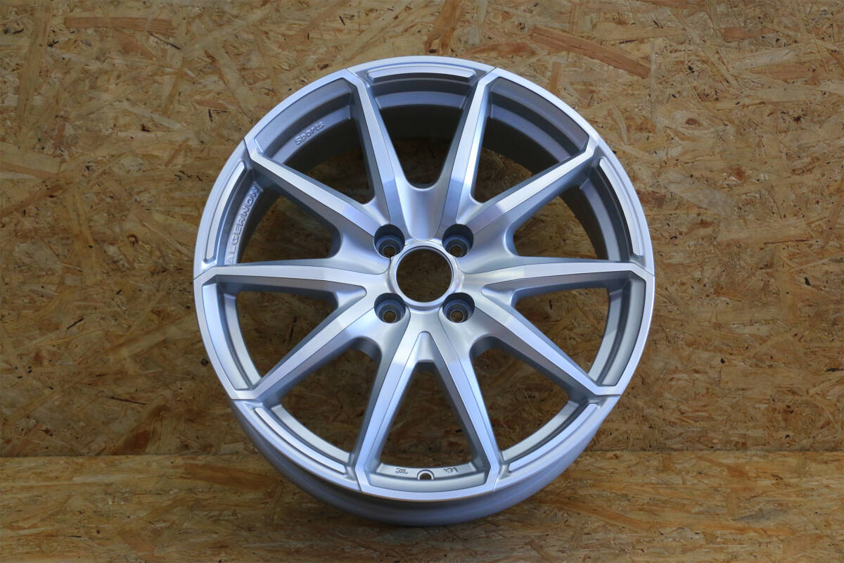 アルジェノンスポーツ M25S 17インチ 7.0J +42 4/100 マットシルバーポリッシュ 補修用1本拍卖