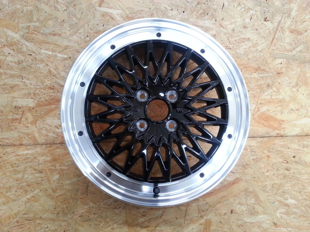 アルジェノン フェニーチェ RX3 16インチ 5.0J +45 4/100 ブラックリムポリッシュ 補修用1本拍卖