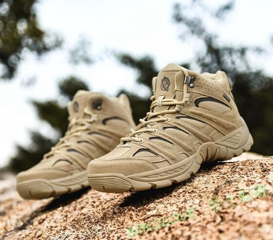 新品ミリタリーブーツ メンズ トレッキングシューズ バイクブーツ タクティカルブーツ 登山靴 防滑 耐磨耗 登山靴 25~28.5cm LG444拍卖