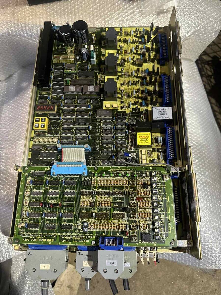 (KX185)★FANUC AC SPINDLE SERVO UNIT A06B-6055-H108(動作未確認)拍卖