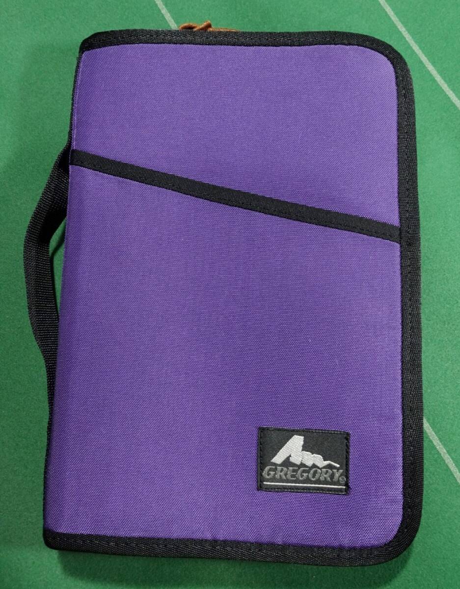 ▲旧タグ グレゴリー ナイロン素材 ラウンドジップ バイブルサイズ 6穴 システム手帳 パープル/ブラック 美品!!!▲拍卖
