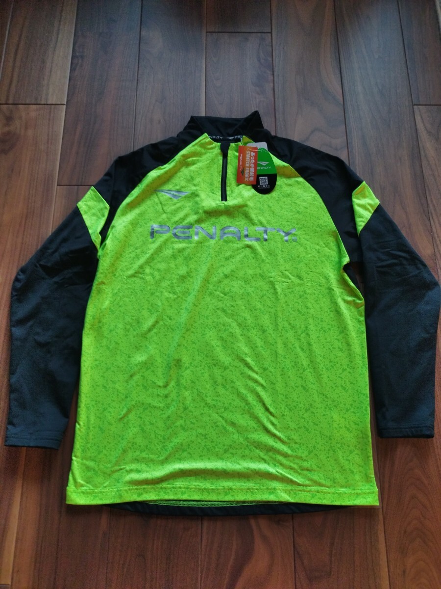 【新品特価!定価6820円が56%OFF!】ペナルティ PENALTY メンズ サッカー/フットサル/裏起毛ハーフジップトップ PU2017 /サイズO拍卖