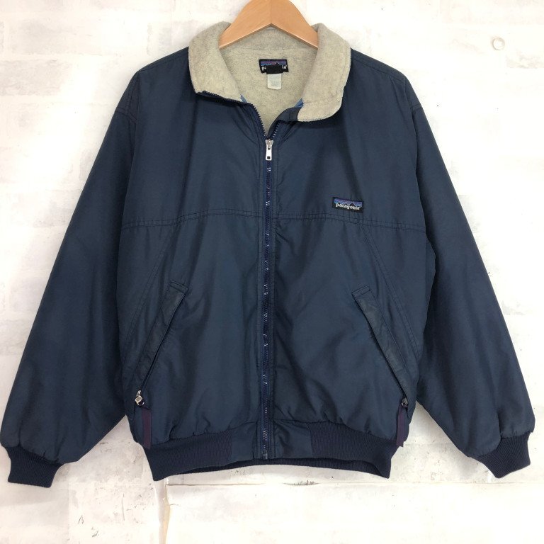 patagonia パタゴニア 90’s シェルドシンチラジャケット ポルトガル製 SIZE: S ヴィンテージ ネイビー MH632024090605拍卖