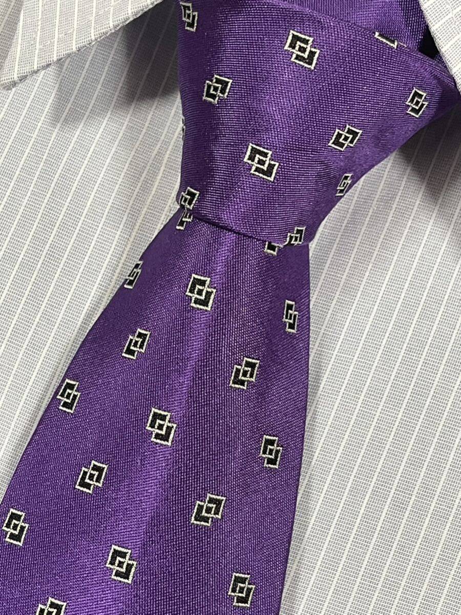 美品 ″POLO RALPH LAUREN″ ポロラルフローレン 細身 スクエア ブランドネクタイ 409027拍卖