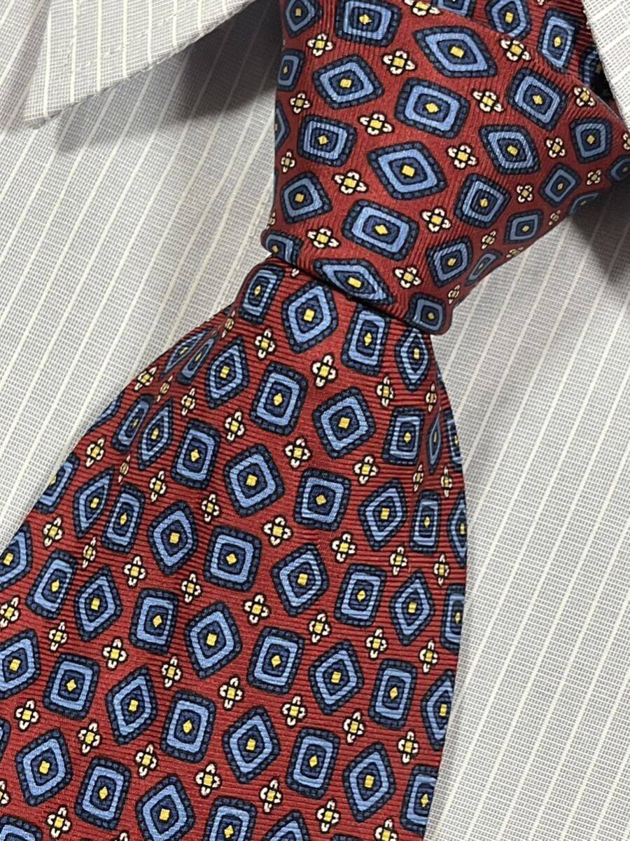 レア 美品 ″BURBERRY 50oz silk Twill″ バーバリー 50オンスツイル 小紋 ブランドネクタイ 409045拍卖
